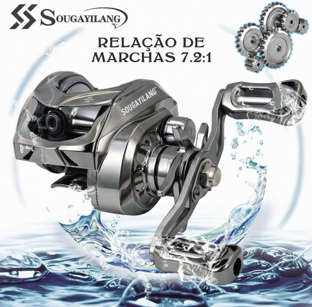 Carretilha Sougayilang 7.2:1 Premium – Super Leve com Drag 10kg