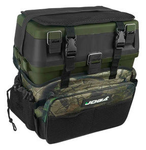 Mochila Maleta Pesca Camping Fishing Box Banqueta Jogá Camuflado