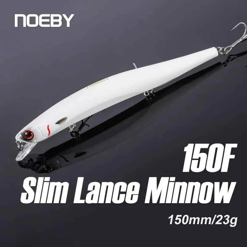 Isca Artificial Grande de Meia Água NOEBY Slim Lance Minnow 150mm