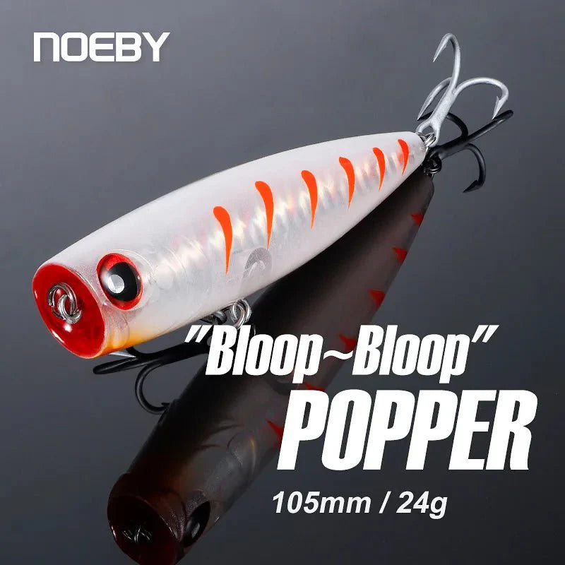 Isca Artificial Média de Superfície Noeby Bloop Bloop Popper 105mm 24g