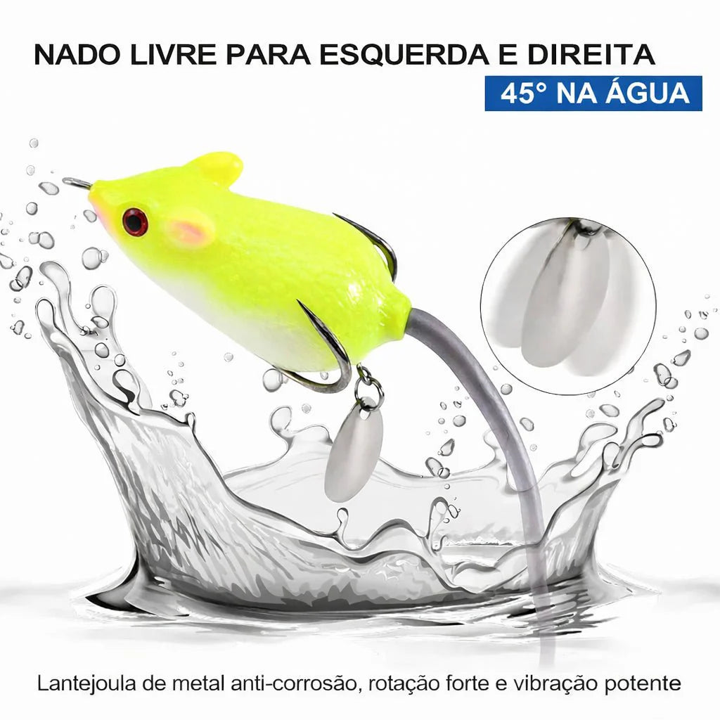 Isca Artificial Média de Superfície Traíra BODECIN Rat